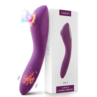 SVAKOM Heating Sucking Dildo Vibrator